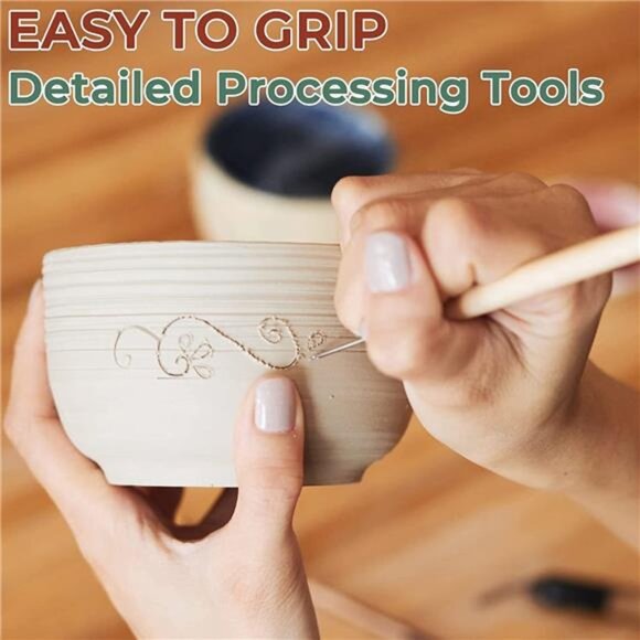 12 Pack Clay Tools Kit, Pottery Tools & Sculpting Tools - Picture 3 of 7